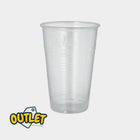 50 engangskopper i transparent PLA