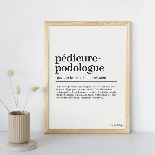 Affiche décorative cabinet pédicure-podologue My Podologie 