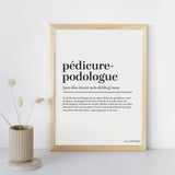 Dekorativ plakat pedicure-fodterapeut kontor