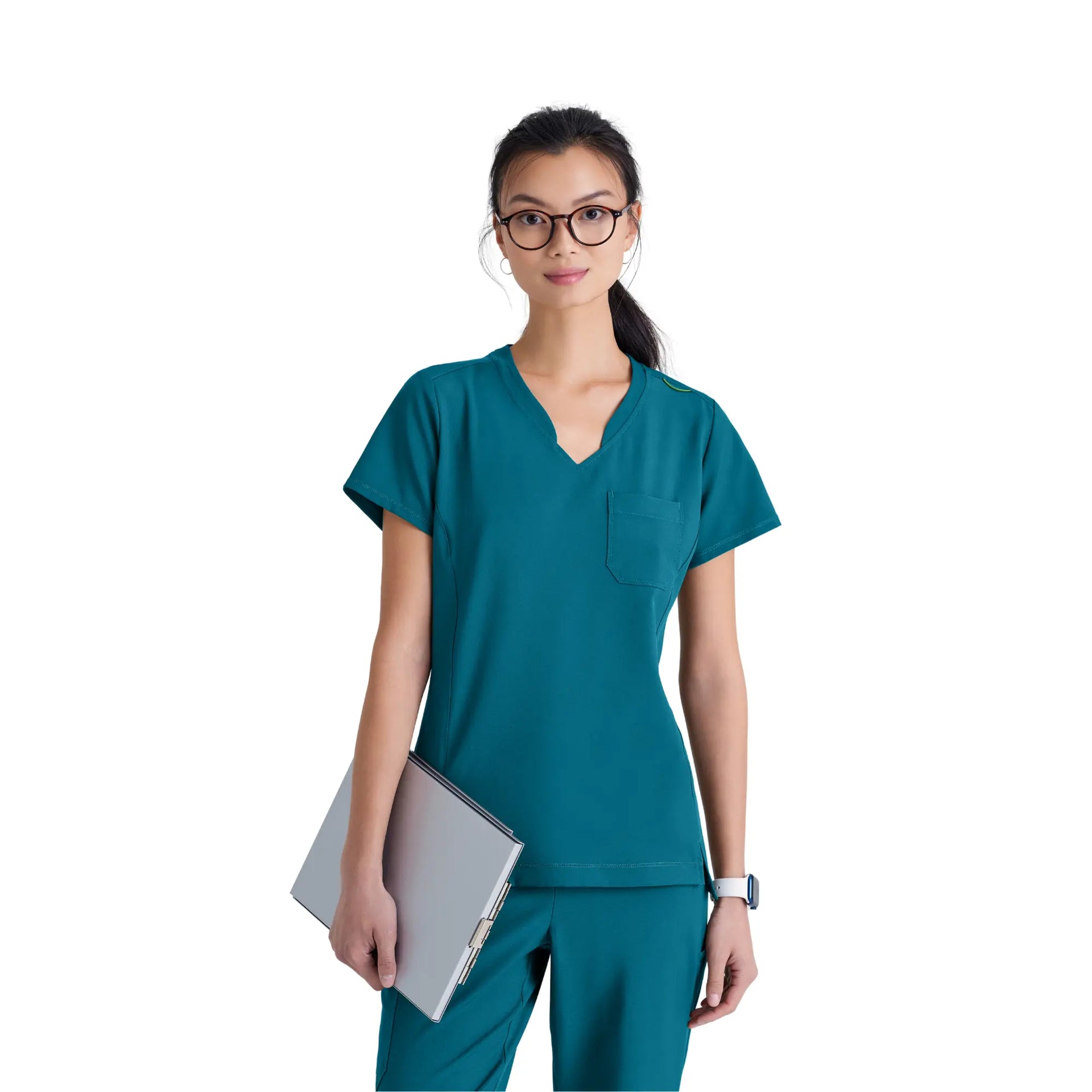 Alba - V-hals tunika - Damer - Grey's Anatomy Evolve Grey's Anatomy Bahamas Blue / XL