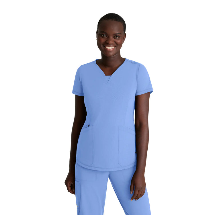 Amya - Tunique Col V - Femme - Skechers Slip-ins SKECHERS SLIP-INS KNITS  Bleu Ciel / XL