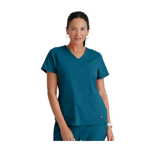 Aura - V-hals tunika - Damer - Grey's Anatomy Stretch Grey's Anatomy Bahamas Blue / XL