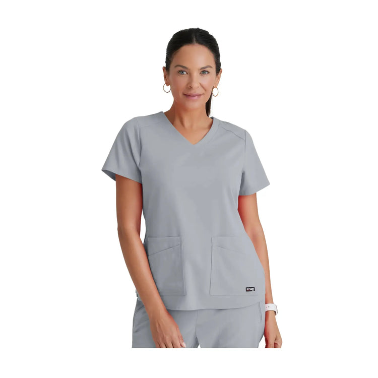 Aura - V-hals tunika - Dame - Grey's Anatomy Stretch Grey's Anatomy  Light Grey / XL