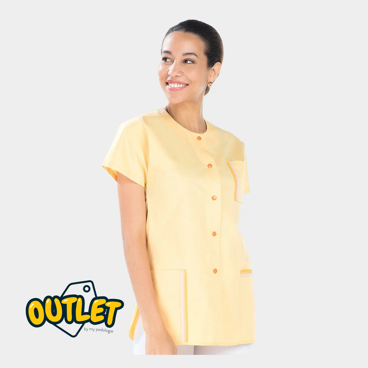 Blouse femme - Taille M - My Blouse // Fin de série My Podologie  Arlette - sergé jaune/jaune