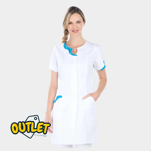 Blouse femme - Taille M - My Blouse // Fin de série My Podologie  Clara - blanc/turquoise