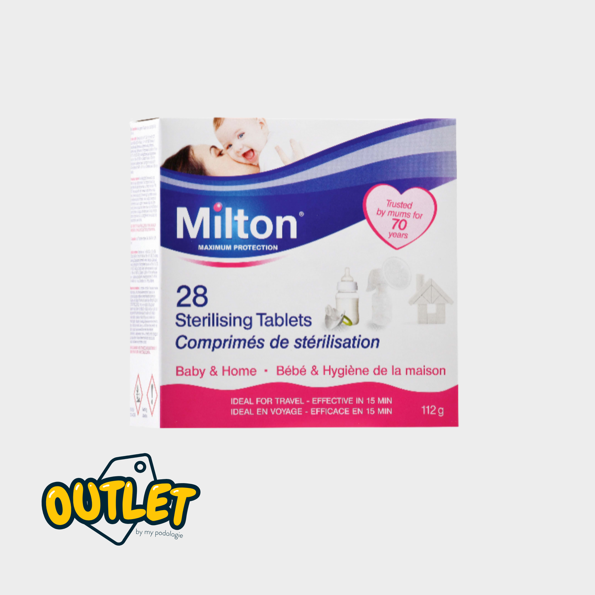 Comprimés de Stérilisation Milton X28 - Rivadis // Date dépassée