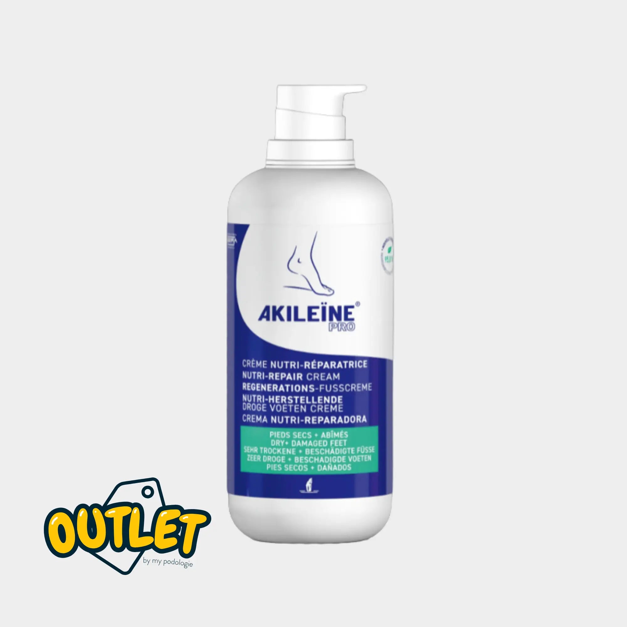 Crème nutri-réparatrice Pieds Secs - 500 ml - Akileine // Défaut Akileïne 