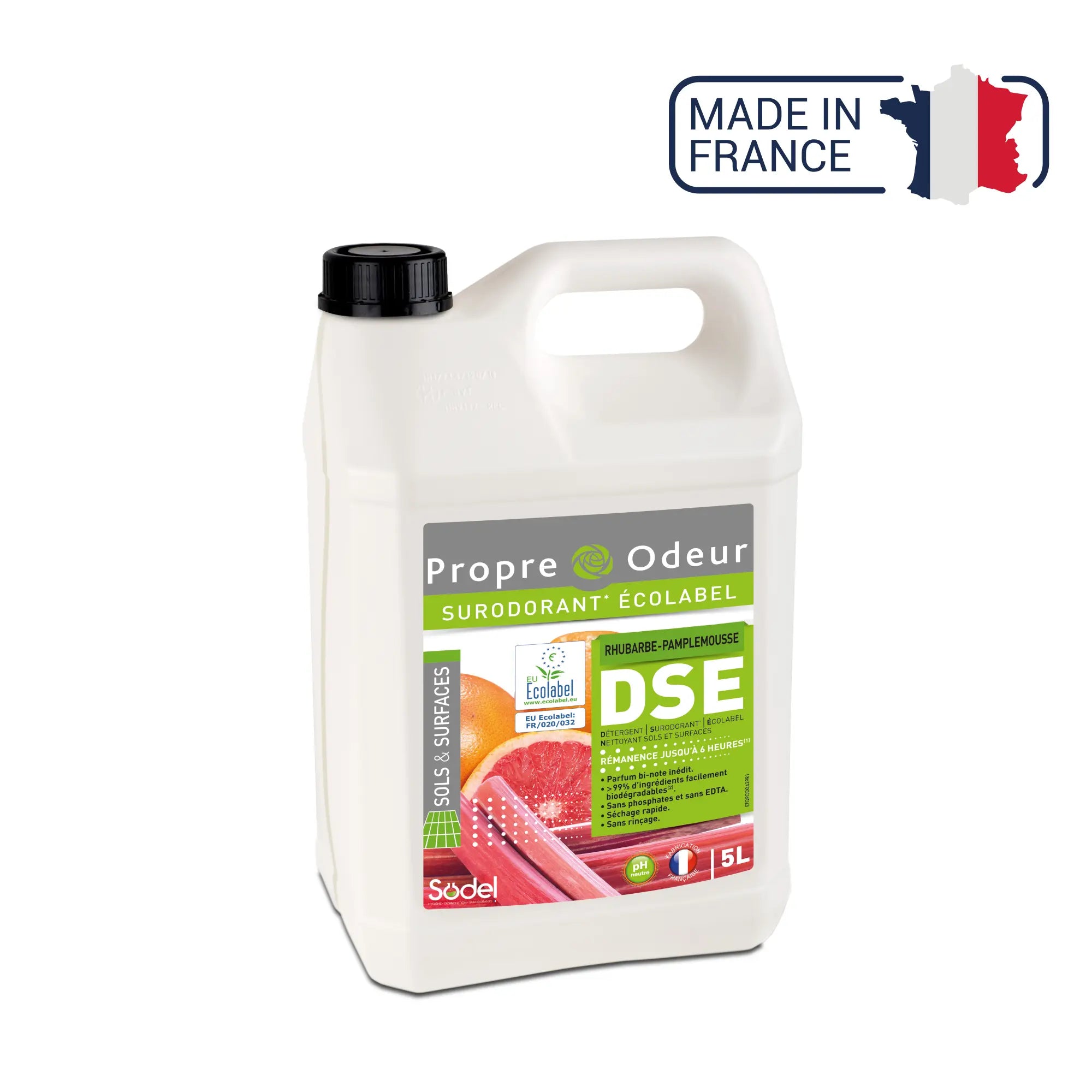 DSE - Ecolabel Superodor Detergent - 3 smagsvarianter - 1L eller 5L - Sodel Exeol 
