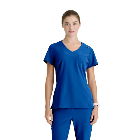 Dignity - V-hals Tunika - Damer - Skechers SKECHERS  Royal Blue / XL