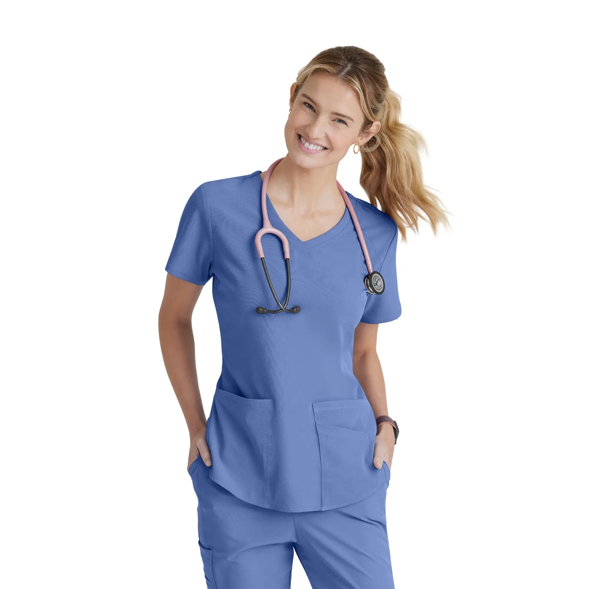 Elva - Tunique col V - Femme - Skechers SKECHERS  Bleu Ciel / XL