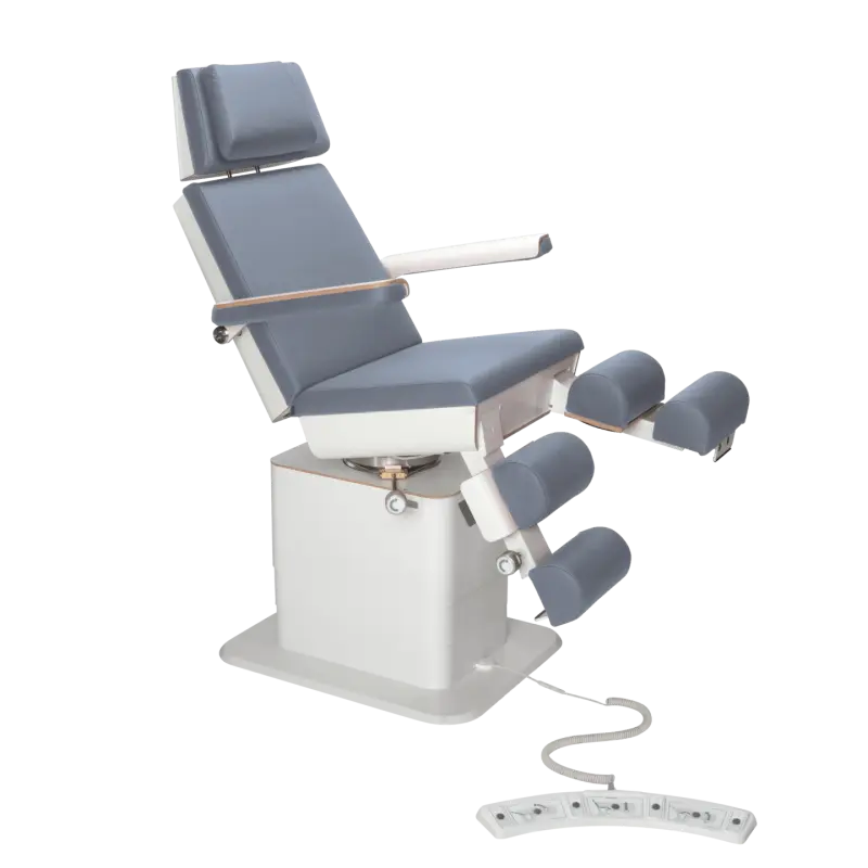 Fauteuil de pédicurie - MOON - Relevage électrique - Filaire - Ruck My Podologie  Océan-3-moteurs-Blanc