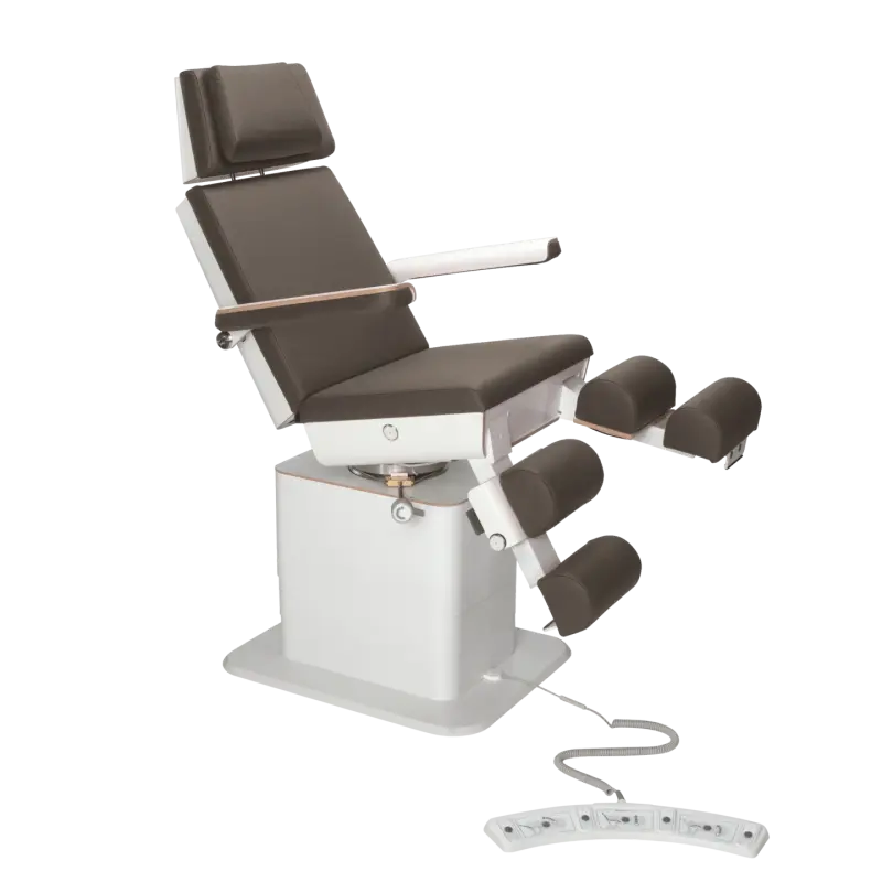 Fauteuil de pédicurie - MOON - Relevage électrique - Filaire - Ruck My Podologie  Expresso-3-moteurs-2-Blanc