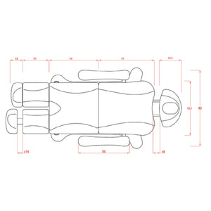 Fauteuil de pédicurie - 5 moteurs - Rotation 240° - Tarse - Weelko Naggura 