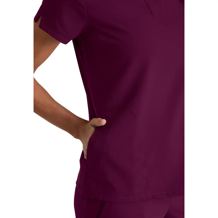 Flora - Tunique col à bande - Femme - Grey’s Anatomy Stretch Grey’s Anatomy 