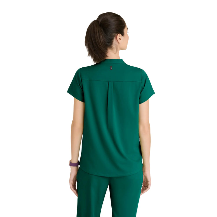 Flora - Tunique col à bande - Femme - Grey’s Anatomy Stretch Grey’s Anatomy 