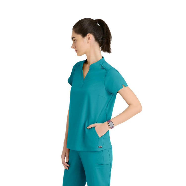 Flora - Tunique col à bande - Femme - Grey’s Anatomy Stretch GREYS ANATOMY STRETCH