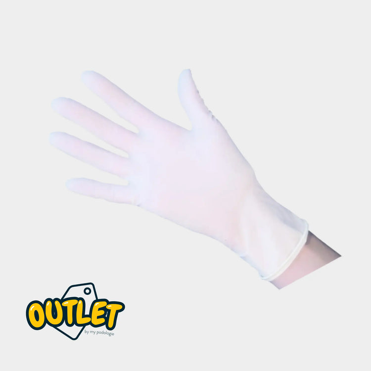 Gants d'examen - Latex - Sans poudre - Ambidextres - Boite de 100 - My Podologie // Défaut MP 