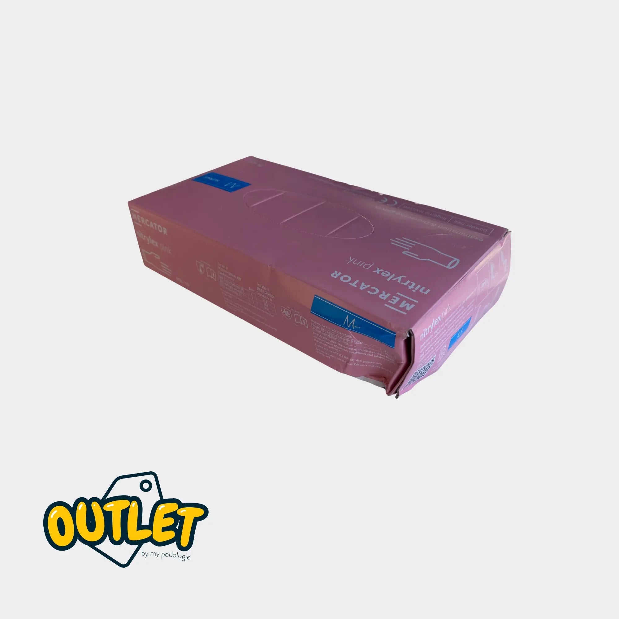 Undersøgelseshandsker - Pink Nitrile - Størrelse S - My Médical // Clearance Clearance 