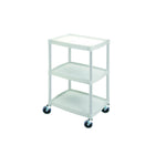 Plastic pedestal table - 3 trays - 48.5 x 36.5 cm