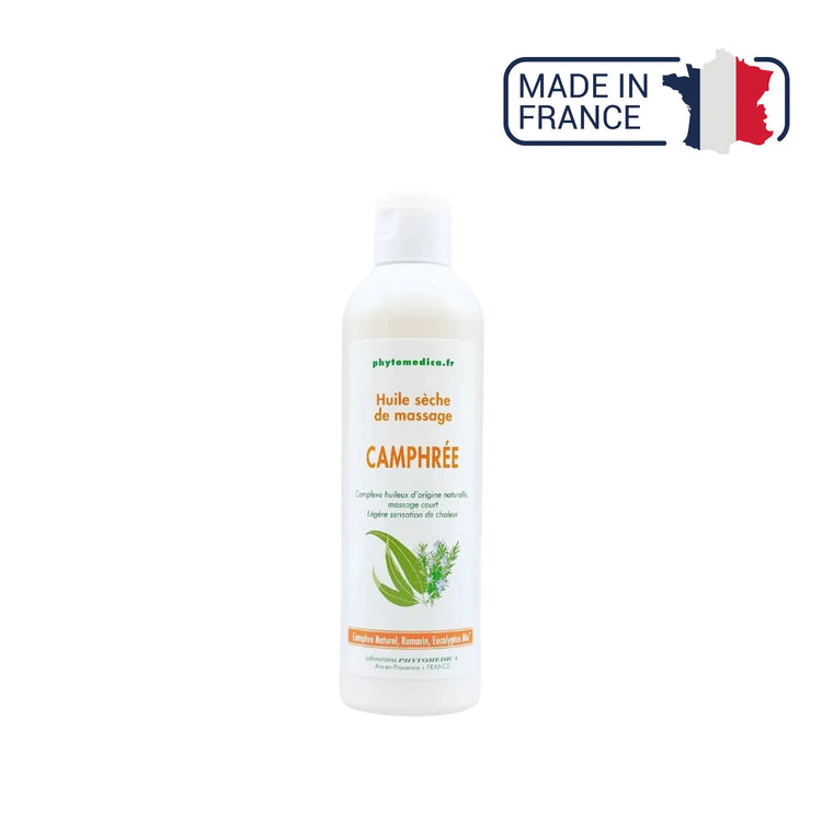 Tør massageolie - kamfer - to kapaciteter - Phytomeda Laboratoires Phytomedica 