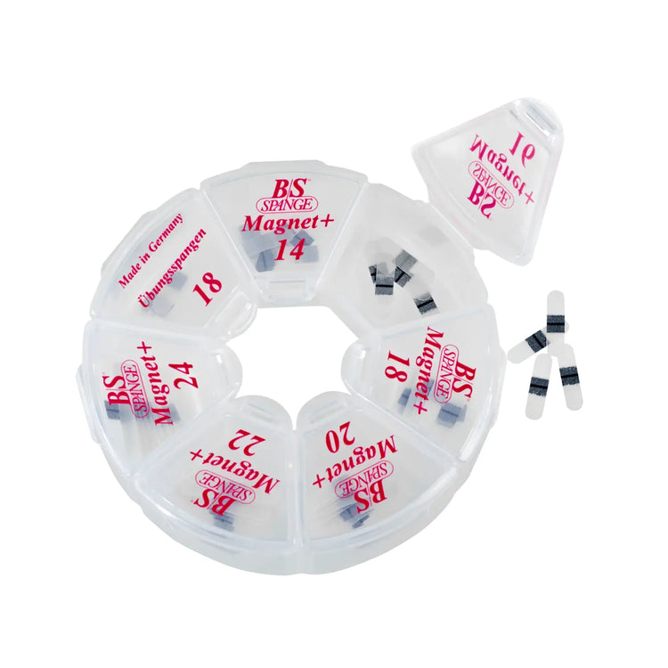 Kit de languettes B/S Magnet+ Rondell Profi - Assortiment de 60 languettes - Largeur 4 mm - B/S-Spange B/S Spange 