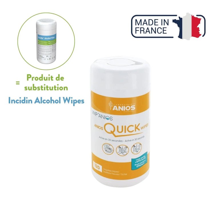 Linget'Anios Quick Wipes - Boite 120 Lingettes - Anios Anios 