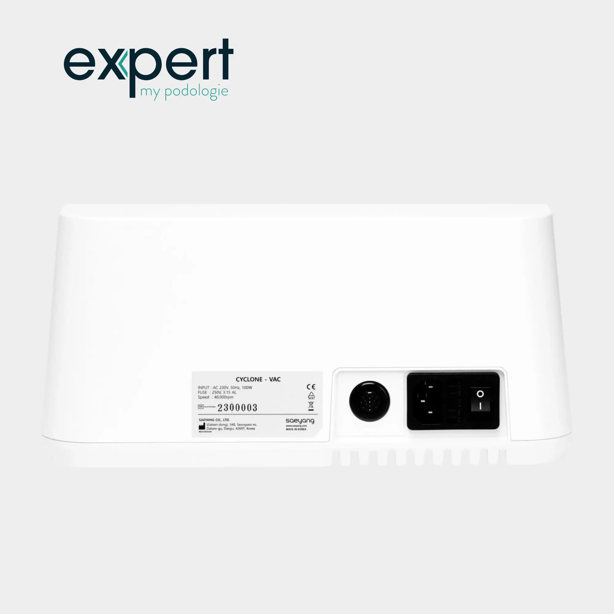 Micromoteur Cyclone à aspiration - 40 000 tr/min - Expert by My Podologie Expert 