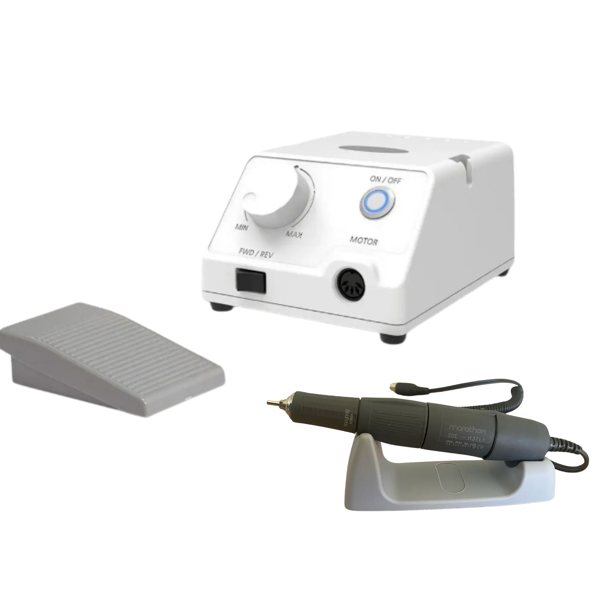 Escort III kablet mikromotor - 35.000 rpm med Saeyang håndstykke og pedal 