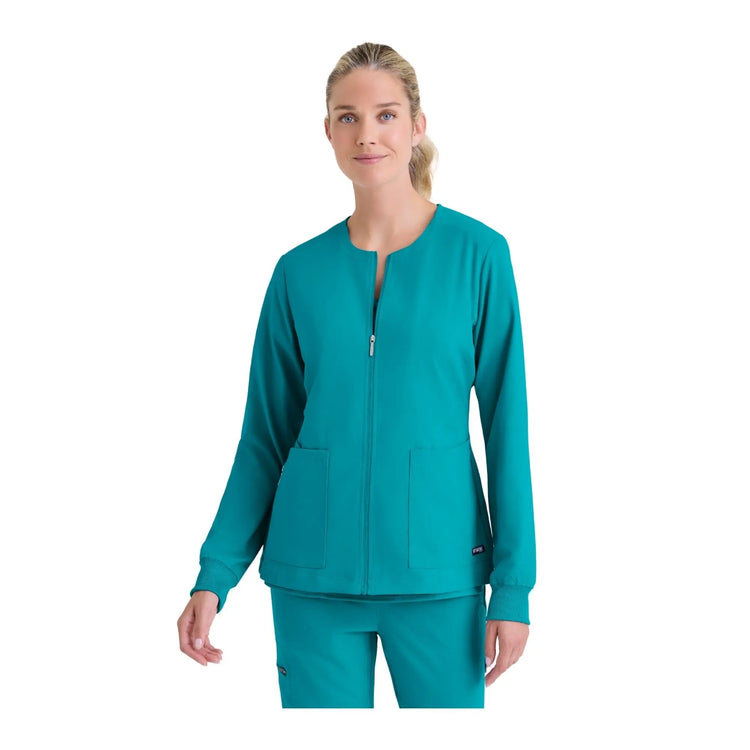 Mila - Medicinsk jakke med rund hals - Kvinder - Grey's Anatomy Stretch Grey's Anatomy 
