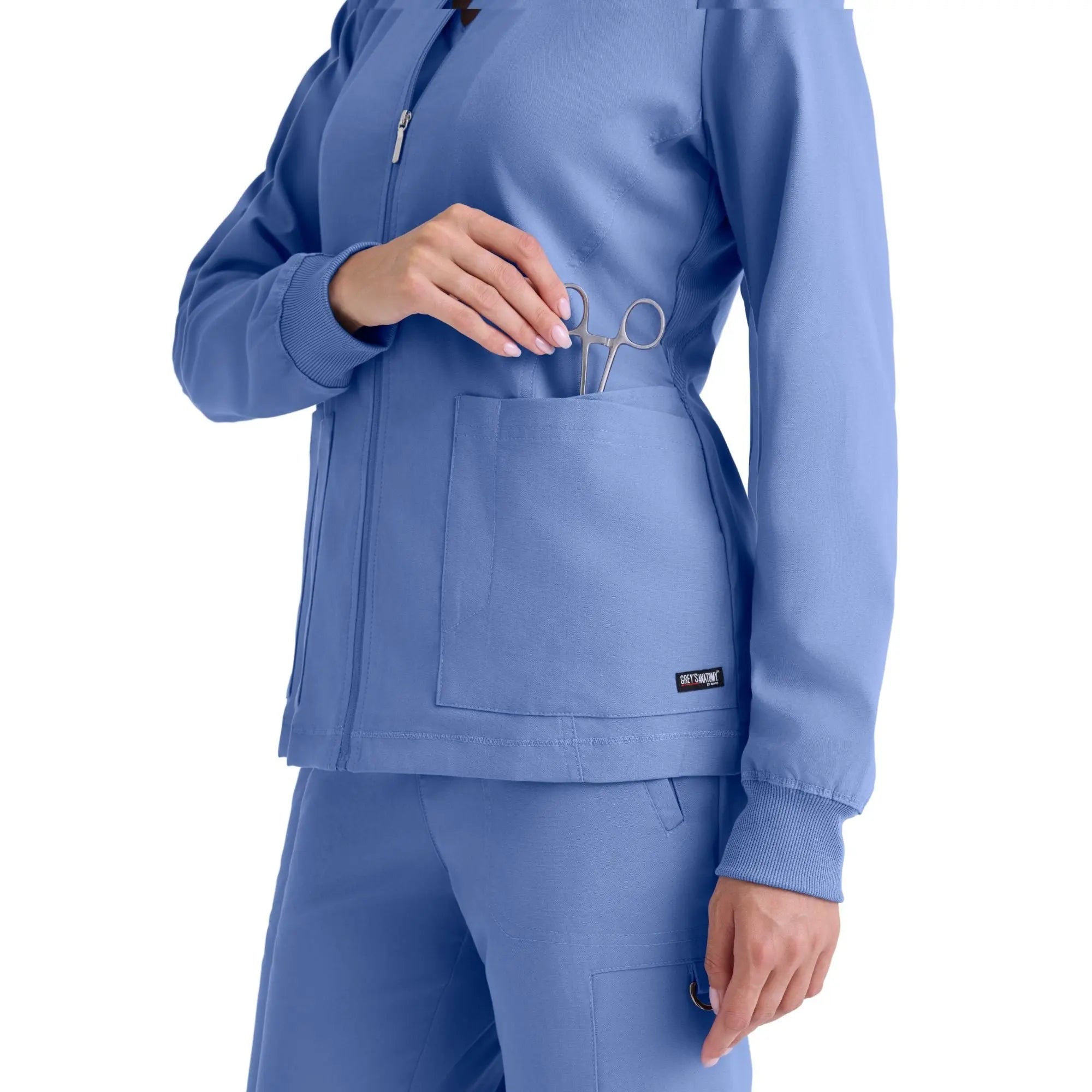 Mila - Medicinsk jakke med rund hals - Kvinder - Grey's Anatomy Stretch Grey's Anatomy 