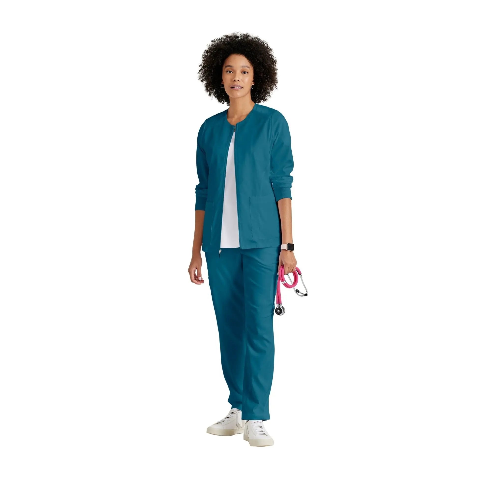 Mila - Medicinsk jakke med rund hals - Kvinder - Grey's Anatomy Stretch Grey's Anatomy 