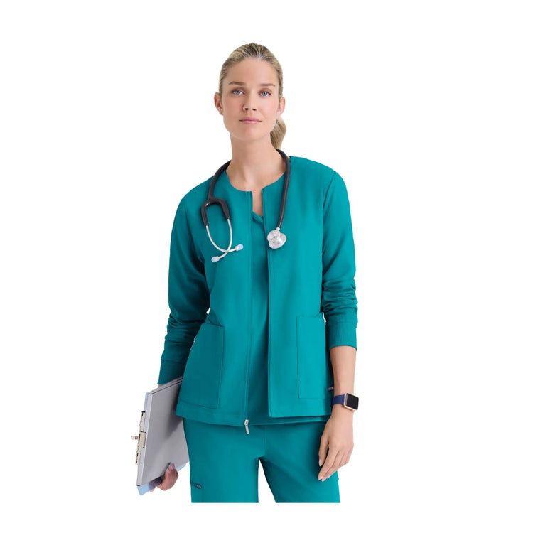 Mila - Medicinsk jakke med rund hals - Kvinder - Grey's Anatomy Stretch Grey's Anatomy 