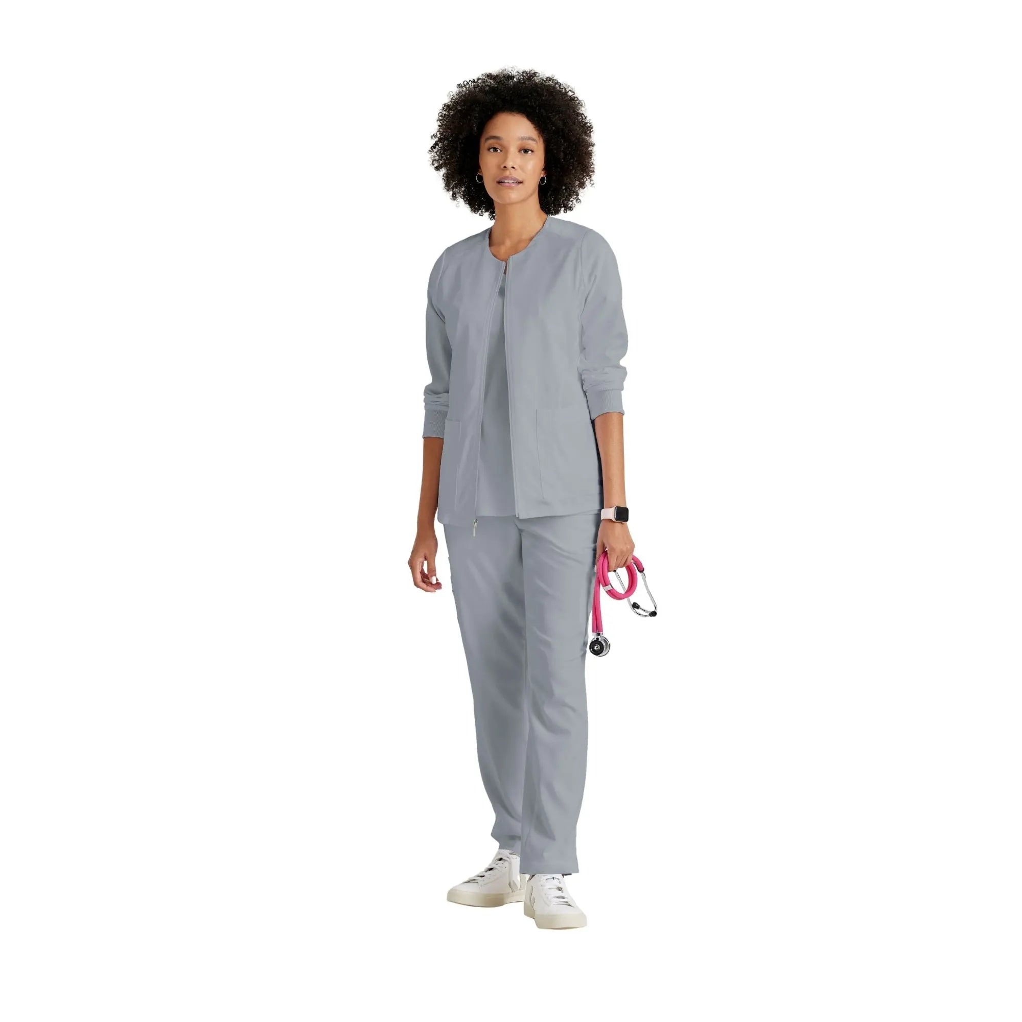 Mila - Medicinsk jakke med rund hals - Kvinder - Grey's Anatomy Stretch Grey's Anatomy 