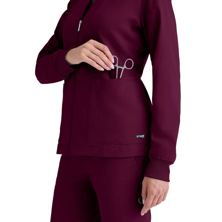 Mila - Medicinsk jakke med rund hals - Kvinder - Grey's Anatomy Stretch Grey's Anatomy 