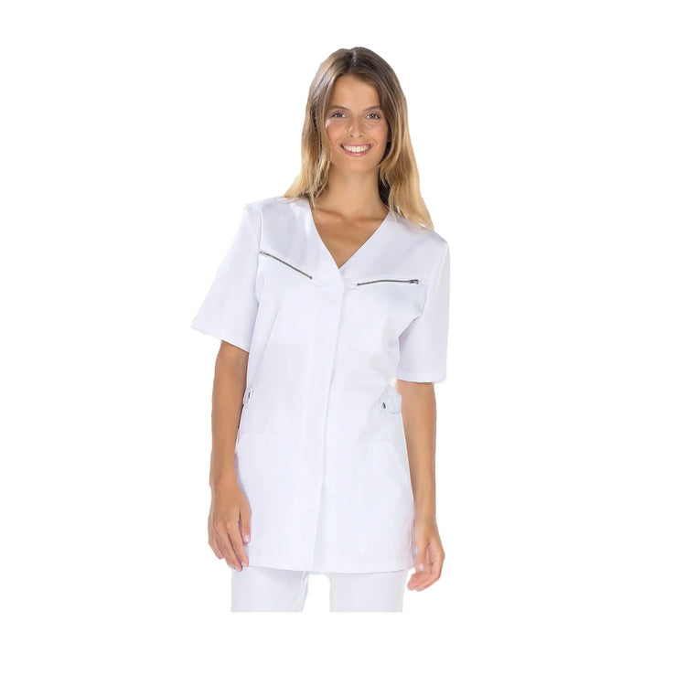 Nina - Tunique - Manches courtes - Femme - 75 cm My Blouse  Tencel-Blanc-T6-XXXL