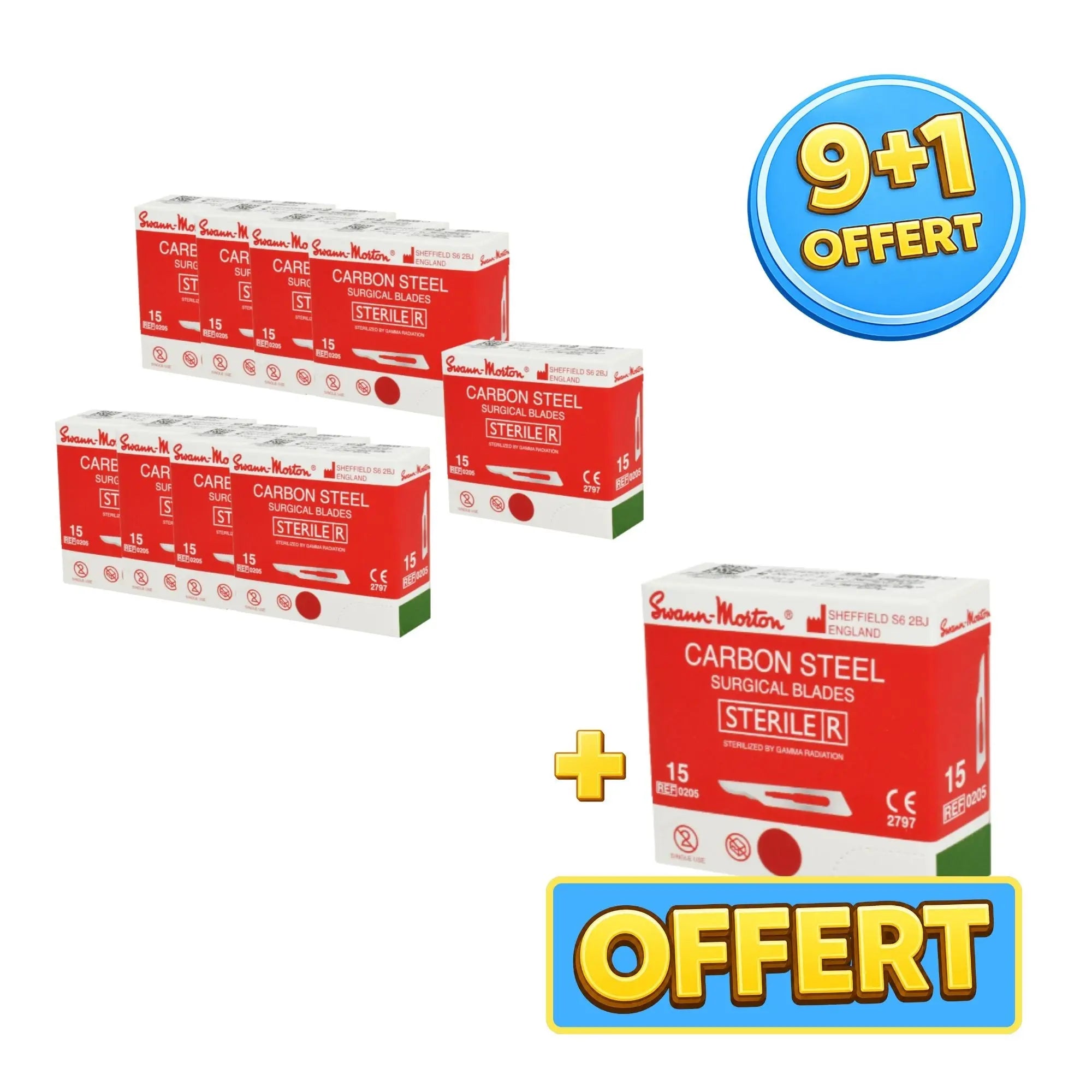 Pack 10 boîtes de 100 lames de bistouris stériles - Swann-Morton Swann-Morton 