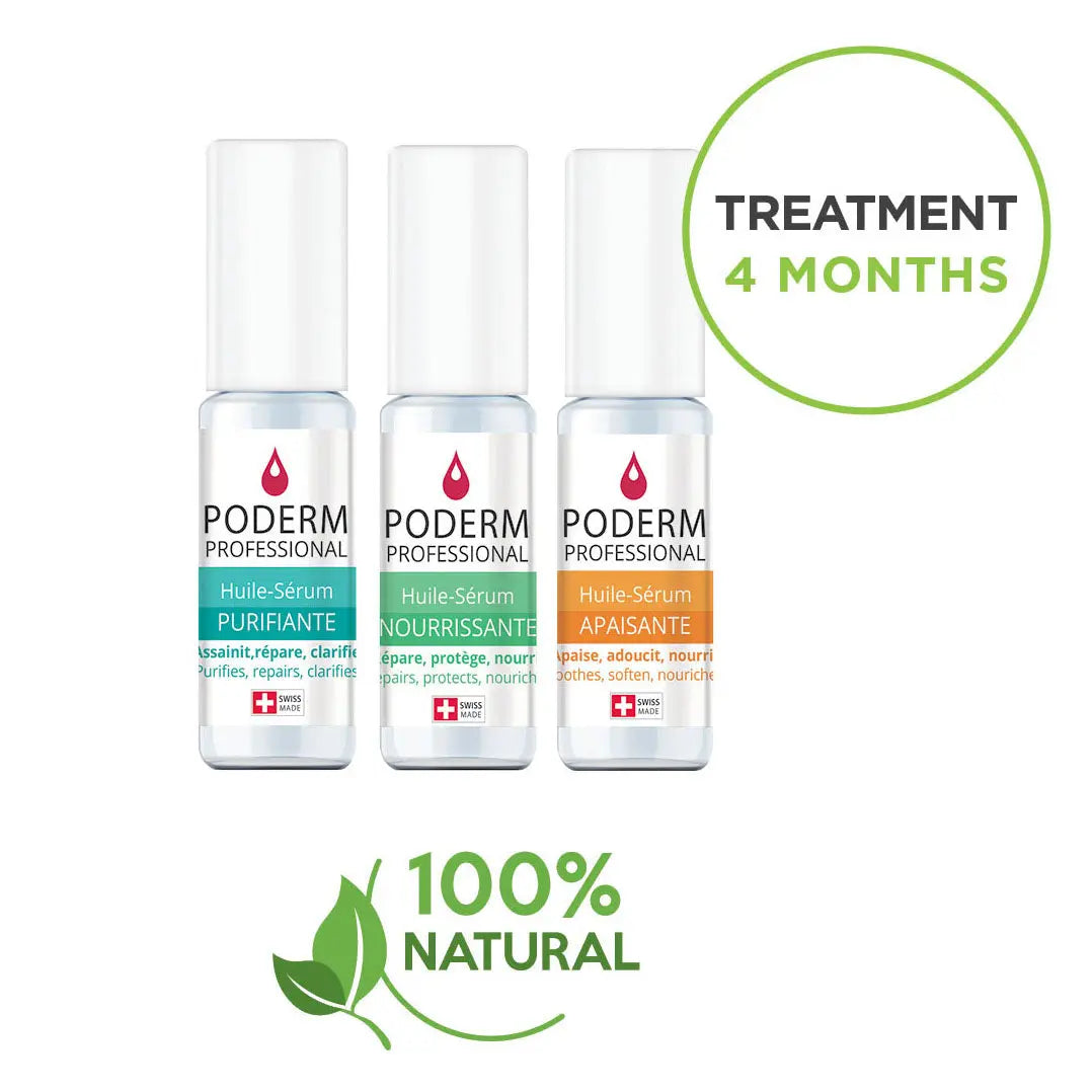 Pack Traitement Sérum Purifiant + Nourrissant - 2 x 8ml - Poderm Professional - My Podologie