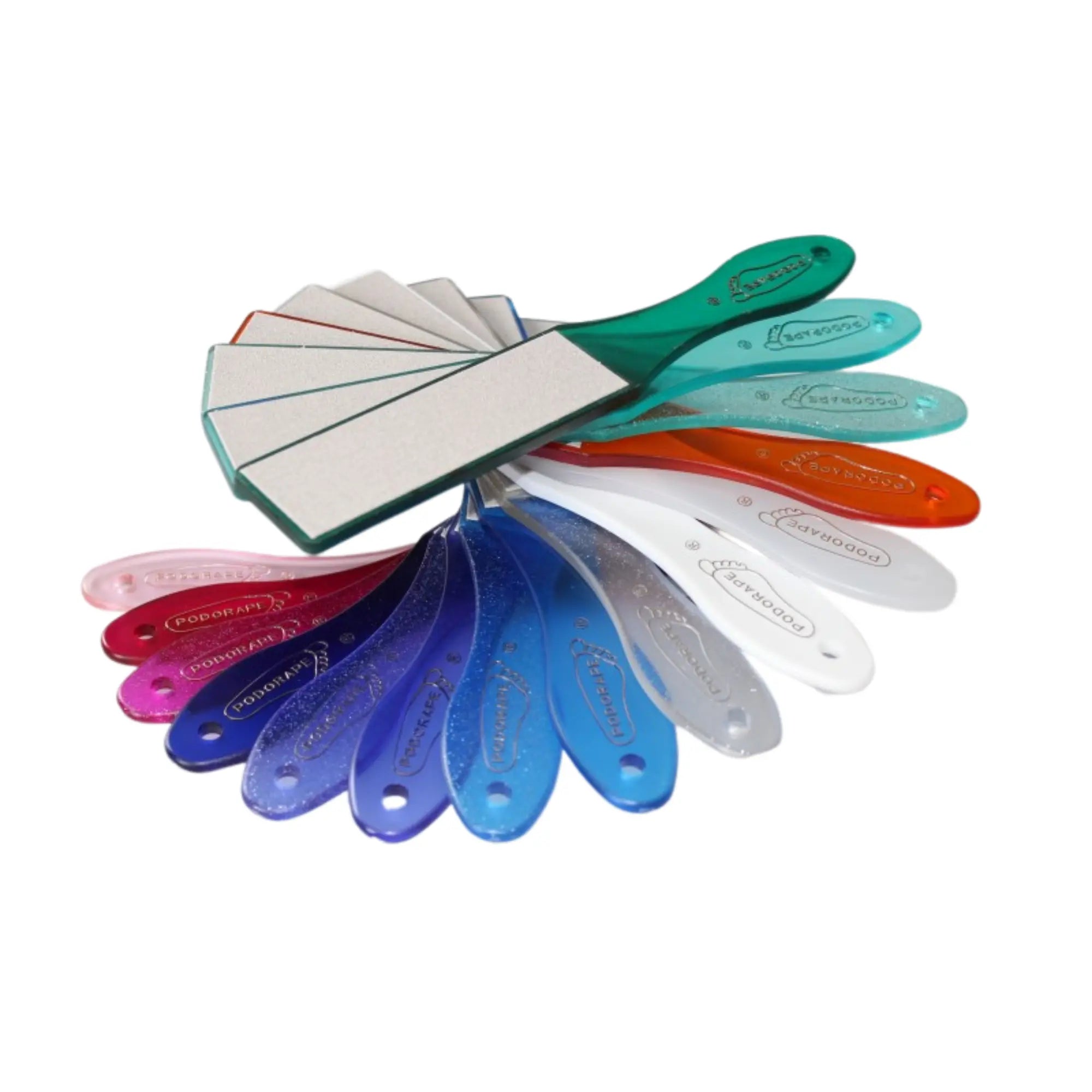 Pedicurepude - Fin og medium korn - 16 farver til rådighed - 27 cm