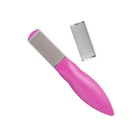 Pedicure rasp med rustfri stål friktionsoverflade - 19 cm - Credo
