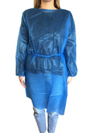 Pose med 10 ikke-sterile engangsoverfrakker i non-woven PP - 35 gram