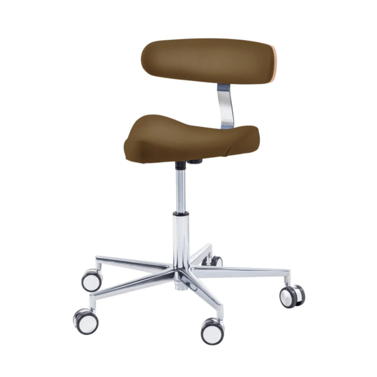 Siège praticien - TRIANGLE - Ruck - Ressort à Gaz Long Ruck  Expresso-Dossier-Radius-CPL-Noyer