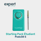 “Hjemmepleje” elev startpakke - 1 mintgrøn Podo38S mikromotor + 1 wolframcarbid negleskærer