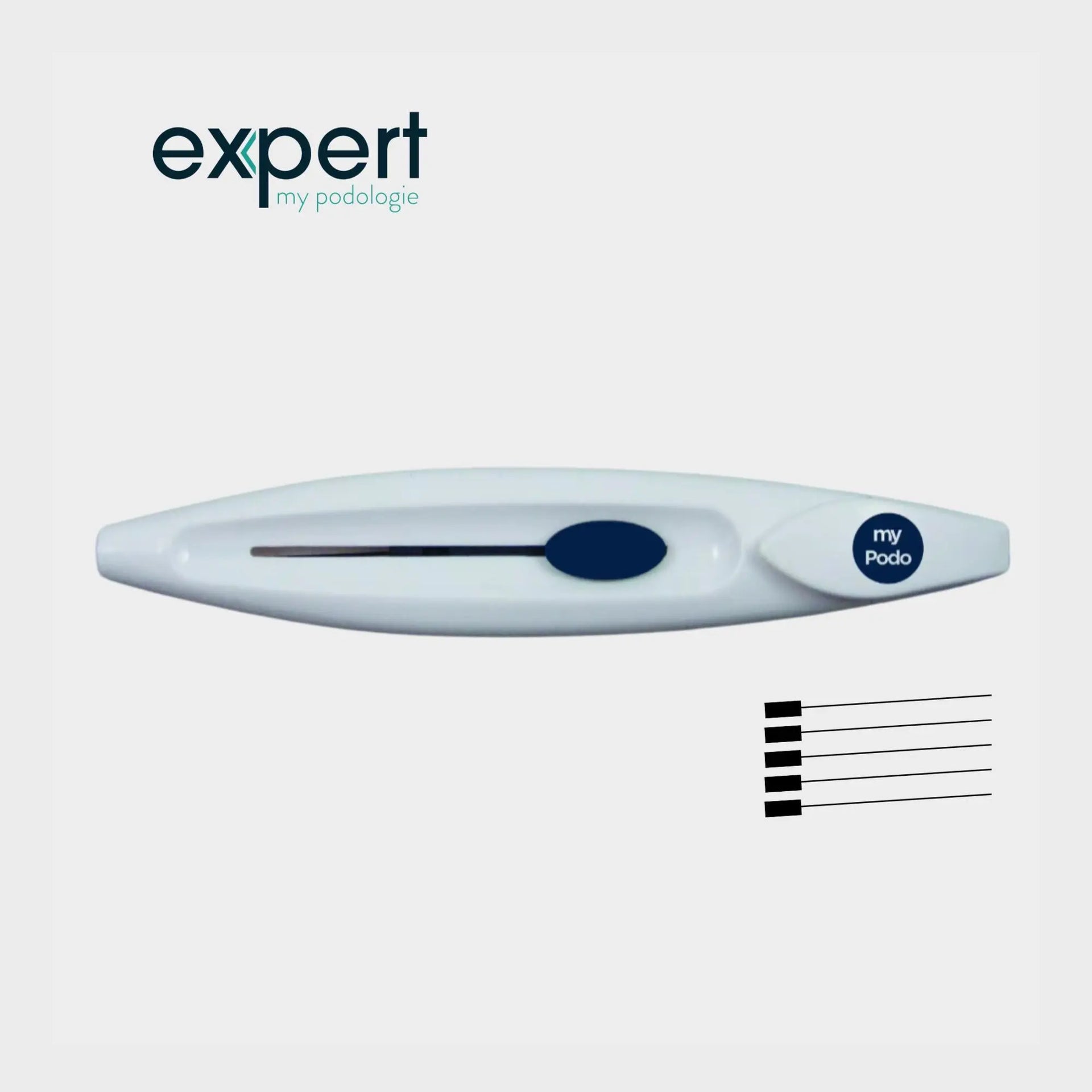 Justerbar Monofilament Stylus med 5 erstatningsmonofilamenter - Ekspert fra My Podologie - My Podologie