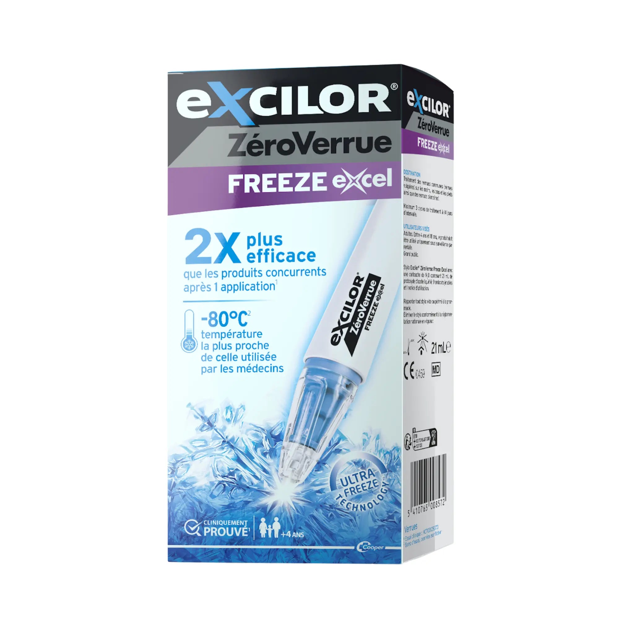 ZéroVerrue Frysvortebehandling - 2 kapaciteter - Excilor Excilor 