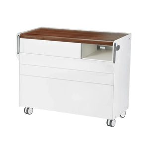 Unité de Podologie "Room Move" - Taille L - Ruck Ruck  Noyer-3-compartiment-micromoteur-à-droite-Non